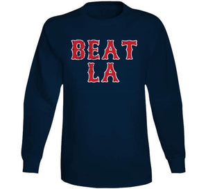 Beat LA Boston Baseball Fan Distressed T Shirt - image_15a99cae-3ce0-4b5d-9619-9fee550582f4