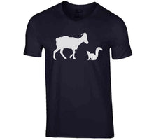 Load image into Gallery viewer, Julian Edelman Tom Brady The Goat and The Squirrel New England Football Fan T Shirt - image_17905609-c475-442d-9d81-aabf960dbf14