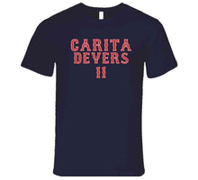 Load image into Gallery viewer, Rafael Devers Carita Boston Baseball Fan T Shirt - image_1bb2aefc-05bc-4d4a-b311-406578ec2bfb