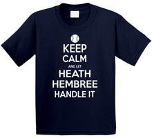 Load image into Gallery viewer, Heath Hembree Keep Calm Boston Baseball Fan T Shirt - image_1c137869-5850-4d26-ae82-a2e3205395de