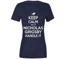 Load image into Gallery viewer, Nicholas Grigsby Keep Calm New England Football Fan T Shirt - image_1c1415b4-6cd0-48e6-8c88-375b948a913f