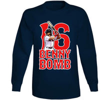 Load image into Gallery viewer, Andrew Benintendi Benny Bomb Boston Baseball Fan T Shirt - image_1c54491f-a578-48a5-a3cc-9fdf471d4260