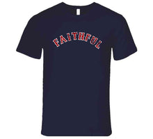 Load image into Gallery viewer, Boston Faithful Baseball Fan Distressed Navy V2 T Shirt - image_1f8e02c8-13cd-409d-b25b-f1c14a00d180