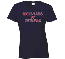 Load image into Gallery viewer, Monstahs of Octobah Champions Boston Baseball Fan T Shirt - image_1fb1d5e7-06ee-4655-bde4-fc6311ad8d1a