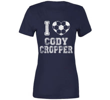 Load image into Gallery viewer, Cody Cropper I Heart New England Soccer T Shirt - image_20d0ad0b-fe12-43b6-9813-65cd97c61791