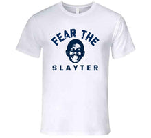 Load image into Gallery viewer, Fear The Slayter Matthew Slayter England Football Fan Distressed T Shirt - image_21601590-7712-4c0a-87cb-0c8993c285c2