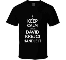 Load image into Gallery viewer, David Krejci Keep Calm Boston Hockey Fan T Shirt - image_223b2cbd-97e6-4f66-b390-63a68881e610