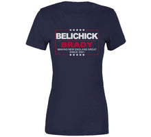 Load image into Gallery viewer, Bill Belichick and Tom Brady Making New England Great Since 2001 Football Fan T Shirt - image_227af644-66f0-47f3-87d4-2cdf466870a9