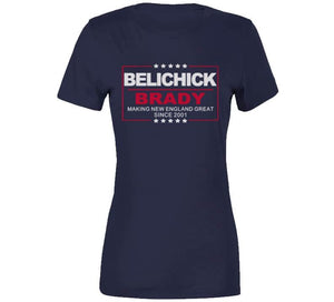 Bill Belichick and Tom Brady Making New England Great Since 2001 Football Fan T Shirt - image_227af644-66f0-47f3-87d4-2cdf466870a9