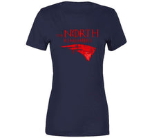 Load image into Gallery viewer, Matt Patricia The North Remembers New England Football Distressed T Shirt - image_22db5fed-fb54-43b2-a531-5430f3b7b332