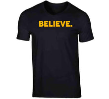 Load image into Gallery viewer, Playoff Hockey Believe Boston Hockey Fan T Shirt - image_24174bd8-1db0-465d-93eb-4115460f2baf