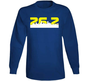 Boston Marathon inspired 26.2 miles City Skyline T Shirt - image_2439bba9-088c-4337-8a37-767d226f8a78