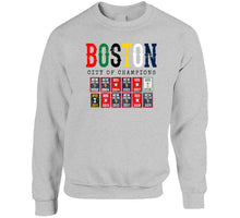 Load image into Gallery viewer, Boston City of Champions Boston Sports Fan Distressed T Shirt - image_24bf7064-e093-4dca-bf46-acf8c6c387a3