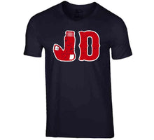 Load image into Gallery viewer, JD Martinez JD Socks Boston Baseball Fan Distressed T Shirt - image_24d1030b-926e-4d8f-8d5f-a3c56e259c8a