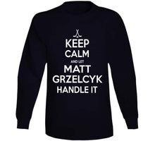 Load image into Gallery viewer, Matt Grzelcyk Keep Calm Boston Hockey Fan T Shirt - image_24fa2515-3d89-4ec5-a5aa-36304ad6ddad