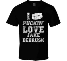 Load image into Gallery viewer, Jake DeBrusk I Love Boston Hockey Fan T Shirt - image_2599b2f6-b339-4941-95d8-d00ac3409a87
