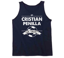 Load image into Gallery viewer, Cristian Penilla We Trust New England Soccer T Shirt - image_25b3ad45-bc00-48bd-b865-722de65e614a