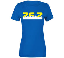 Load image into Gallery viewer, Boston Marathon inspired 26.2 miles City Skyline T Shirt - image_2952ae32-9057-4587-938e-5e7b4223aca6