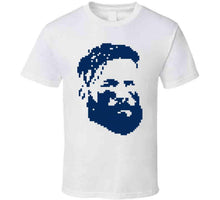 Load image into Gallery viewer, Fear The Beard Julian Edelman New England Football Retro 8 Bit Style T Shirt - image_2a7af9d1-57de-449b-bbf9-4327a0ff350e