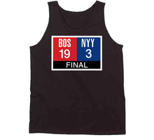 Load image into Gallery viewer, Boston Scoreboard 19 To 3 New York Rivalry Baseball Fan T Shirt - image_2b510be0-50d7-495d-aee8-074ba4dfd5e1