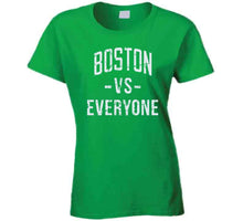 Load image into Gallery viewer, Boston Vs Everyone Boston Basketball Fan Distressed T Shirt - image_2be4dec2-f5cb-4245-a12d-781071688d90