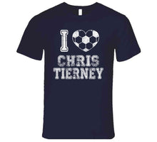 Load image into Gallery viewer, Chris Tierney I Heart New England Soccer T Shirt - image_2c541b88-44fd-404d-a911-b25da158e72d
