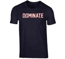 Load image into Gallery viewer, Dominate Distressed New England Football Fan T Shirt - image_2c65ae8f-9ec1-435e-8750-31aca76b5125