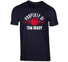 Load image into Gallery viewer, New England Property Of Tom Brady Football Fan T Shirt - image_2ce955d4-caef-4be7-a74e-f2f1b806c7dd