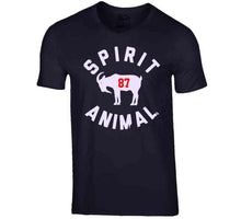 Load image into Gallery viewer, Rob Gronkowski Spirit Animal Goat New England Football Fan T Shirt - image_2d66cdb6-0c05-4409-bea5-9295fdede978