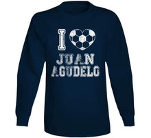 Load image into Gallery viewer, Juan Agudelo I Heart New England Soccer T Shirt - image_2e80a6ca-53c1-474c-a226-bd21878f806d