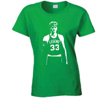 Load image into Gallery viewer, Larry Bird The Legend Boston Basketball Fan Silhouette T Shirt - image_2f812484-bba3-4361-a5d3-a4874798cc58
