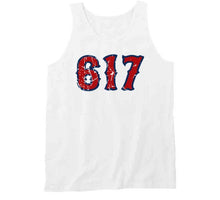 Load image into Gallery viewer, Boston Champs 617 Area Code Boston Baseball Fan Distressed T Shirt - image_2f9e50ba-04aa-4033-8cb9-07c34389519c