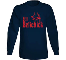 Load image into Gallery viewer, Bill Belichick The GodFather New England Coach Football Fan T Shirt - image_308e8b64-283b-4d80-9ed2-f39f56839006