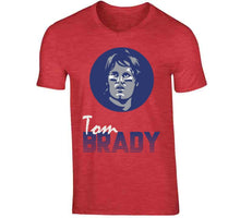 Load image into Gallery viewer, Retro 80s Style Tom Brady New England Football Fan T Shirt - image_315f1796-148e-4751-a9ba-882f760840a0