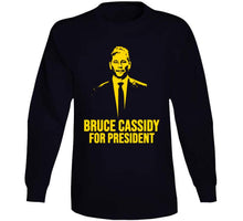 Load image into Gallery viewer, Bruce Cassidy For President Boston Hockey Fan v2 T Shirt - image_3167a022-dd81-4321-8c98-a47e1e4f21b4