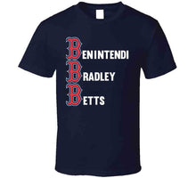 Load image into Gallery viewer, Killer Bs Benintendi Betts Bradley Boston Baseball Fan T Shirt - image_33d9520c-4e3f-4971-8eaf-33574f870996