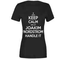 Load image into Gallery viewer, Joakim Nordstrom Keep Calm Boston Hockey Fan T Shirt - image_34875fe5-7f51-4573-8716-eea2a2244148