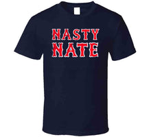 Load image into Gallery viewer, Nasty Nate Nathan Eovaldi Boston Baseball Fan Distressed T Shirt - image_371266b5-1994-4610-85fe-e90e83319405