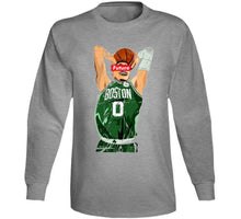 Load image into Gallery viewer, Jayson Tatum The Future Distressed Boston Basketball Fan T Shirt - image_3bdea8b9-2cf1-4842-a9cd-3da400f89974