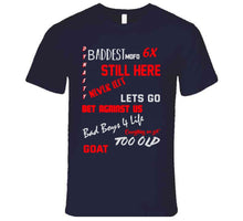 Load image into Gallery viewer, Six Time Champs Tom Brady New England Fan T Shirt - image_3c368cdd-9a19-4a33-85c3-c42b865fb1e6