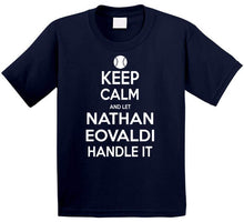 Load image into Gallery viewer, Nathan Eovaldi Keep Calm Boston Baseball Fan T Shirt - image_3ccbc705-f724-4b76-adfc-b74c2a25103d