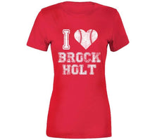 Load image into Gallery viewer, Brock Holt I Heart Boston Baseball Fan T Shirt - image_3e8beb12-de9a-4afb-9ad8-0bbb3b3a6c69