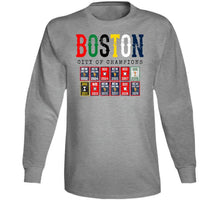 Load image into Gallery viewer, Boston City of Champions Boston Sports Fan Distressed T Shirt - image_3ee60642-b3bb-498c-b62c-b2c088229142