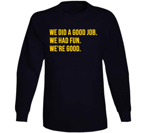 Brad Marchand We're Good Boston Hockey Fan v2 T Shirt - image_42595136-2959-4fdc-982e-adfa5219ccaa