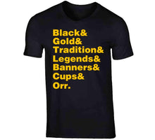 Load image into Gallery viewer, Boston Hockey Fan Tradition Names v2 T Shirt - image_469d570e-e874-4138-8ee5-30388d9ba1e0