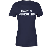 Load image into Gallery viewer, Brady Is Numero Uno Arnold Pumping Iron Parody Football T Shirt - image_479df489-bd4b-4a9d-af8e-8ac7d506ace9