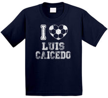 Load image into Gallery viewer, Luis Caicedo I Heart New England Soccer T Shirt - image_4871c2b9-5f42-4790-ab3e-37e33f14ba45