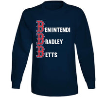 Load image into Gallery viewer, Killer Bs Benintendi Betts Bradley Boston Baseball Fan T Shirt - image_4b18712a-1e20-4889-8759-f76535774c7e