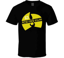 Load image into Gallery viewer, Brad Marchand Nose Face Killah Bees Boston Hockey Fan T Shirt - image_4ca5580f-f1ac-4447-9ab8-dd54aae6208e