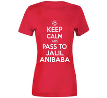 Load image into Gallery viewer, Jalil Anibaba Keep Calm Pass To New England Soccer T Shirt - image_4ce9d0e0-b3c5-485d-9237-c6485d421935